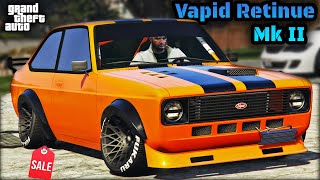 Retinue Mk 2 Review amp Best Customization  SALE NOW  GTA 5 Online  Ford Escort Mk II  NEW [upl. by Eugatnom]