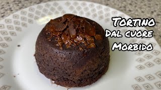 Tortino al cioccolato con cuore morbido e caldo  ricetta facile e veloce [upl. by Aamsa]