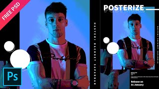 How to Posterize Poster Design  Tutorial Photoshop 2020 [upl. by Lemaceon381]