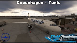 ✈️ Copenhagen → Tunis ✈️  Nouvelair A320 ops  IVAO Tunisia Event [upl. by Iiette]