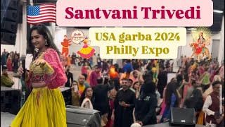 Santvani Trivedi Garba USA 2024 Phila Expo [upl. by Temme]