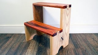 Basic Hardwood Step Stool [upl. by Nagram]