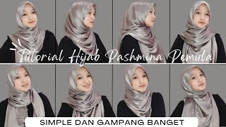 TUTORIAL HIJAB PASHMINA KEKINIAN UNTUK PEMULA  Pashmina Silk Texture Tutut Arinda Herawati [upl. by Leschen]