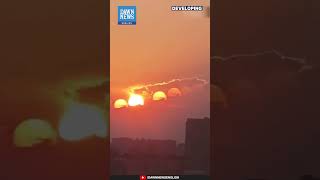 Rare Seven Suns Phenomenon Appears in Chengdu Sky  Dawn News English [upl. by Horsey]