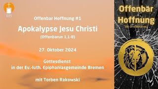 Gottesdienst Epiphaniasgemeinde Bremen  27102024 1000 Uhr [upl. by Anner776]