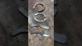 Can you forge knives from horse shoes forging knife [upl. by Negiam637]