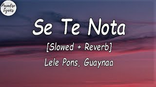 Lele Pons  Guaynaa  Se Te Nota Slowed  Reverb LetraLyrics Video [upl. by Mallen]