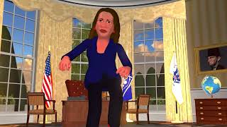 Kamala Harris Dancing to Victory 2024 Arena Political Punchers comedy politicalgame funny [upl. by Frissell527]