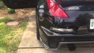 Motordyne tdx2 tomei headers AAM test pipes 350z exhaust clip [upl. by Hacker]