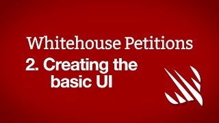 Creating the basic UI UITabBarController – Whitehouse Petitions part 2 [upl. by Cochran]