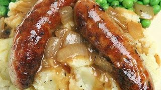 Sausages in Brown Onion Gravy  One Pot Chef [upl. by Neema]