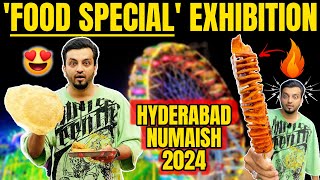 FOOD SPECIAL NUMAISH EXHIBITION WITH PRICE  HYDERABAD 2024 TOUR  HYDERABADI VLOG  WTF [upl. by Hidie]