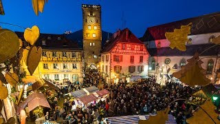 Au marché de Noël médiéval de Ribeauvillé Alsace [upl. by Itsuj691]