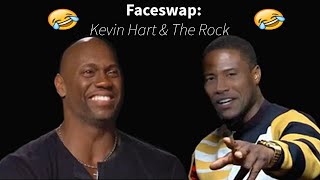 Faceswap Kevin Hart amp The Rock deepfake [upl. by Mattias228]