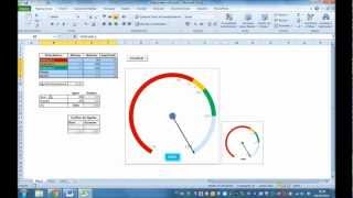 Gráfico de Velocímetro com Ponteiro Animado  Planilha Inteligente  Microsoft Excel e VBA [upl. by Rramaj]