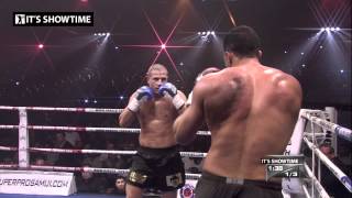 FIGHT Badr Hari TKO vs Gokhan Saki  Retirement fight ITS SHOWTIME 55 [upl. by Mapes]