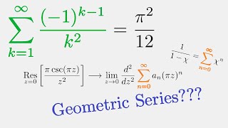 Complex Analysis Alternating Basel Problem [upl. by Sivek]