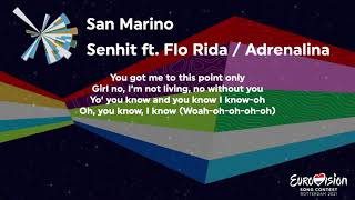 Senhit ft Flo Rida  Adrenalina San Marino Karaoke Version Eurovision 2021 [upl. by Nyrhtakyram]