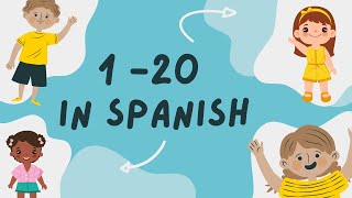 Counting to 20 in Spanish for Kids Counting In Spanish 1  20  Contando en Español 120 [upl. by Suiratnod]