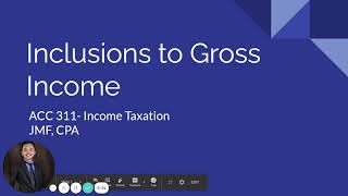 TAX Inclusions to Gross Income [upl. by Vittorio279]