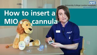 How to insert a MIO cannula [upl. by Arratahs344]