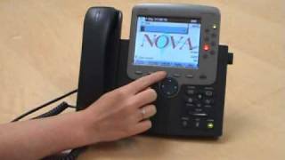 Cisco IP Phone 7970 Placing a Call [upl. by Eidnas723]