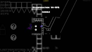 MOBILE Exasperation 1419 geometrydash gddemon gdlayout extremedemon gameplay demonlevel [upl. by Daggna]