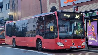 CURTAILED  KickdownGear Slippage  Mercedes Benz Citaro O295 MEC67 BF65HVK on Route 358 [upl. by Ladnek]