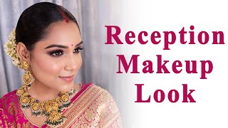 Reception makeup look with a banarsi saree [upl. by Corinne]