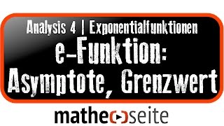 Exponentialfunktion Asymptote und Grenzwert berechnen  A4107 [upl. by Enilasor]