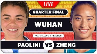 PAOLINI vs ZHENG • WTA Wuhan 2024 QF • LIVE Tennis Watchalong Stream [upl. by Laveen200]