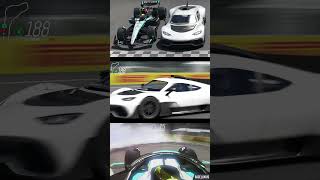 Mercedes F1 2024 vs MercedesAMG ONE at Monza [upl. by Seigler]