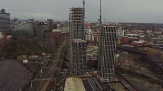 Manchester’s Victoria riverside view apartments progressing in winter 202324 [upl. by Sidras]