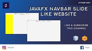 JavaFx Navbar Slide Simple Like Web [upl. by Bradstreet684]