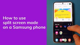 How To Use Split Screen on a Samsung Phone [upl. by Anoo]