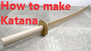 How to make a DIY Cardboard Sword Katana [upl. by Merlina]