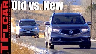 Old vs New 2017 Acura MDX vs 2007 Acura MDX 060 MPH Mashup Review [upl. by Ylatan]