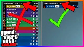 ¡TRUCO PARA ESTAR EN UNA PARTIDA PÚBLICA SOLO ¡FÁCIL Y SIN AYUDA ¡NUEVO METODO  GTA 5 Online [upl. by Gambrill]