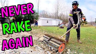 HOMEOWNER AND PROS NEED THIS  HOW TO REMOVE GRAVEL OUT OF YOUR LAWN FAST [upl. by Stovall]