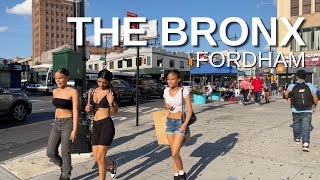 NEW YORK CITY Walking Tour 4K  THE BRONX  FORDHAM [upl. by Analra]