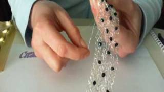 tutorial bracciale e orecchini ad uncineto e cristalli [upl. by Lumbard443]