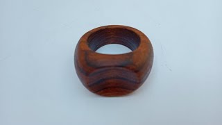 How to Make Wood Ring With a INGCO Tool [upl. by Yznil]