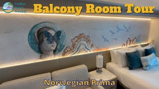 Balcony Stateroom Tour on Norwegian Prima Cruise Ship [upl. by Akapol454]