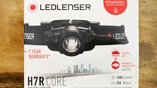 LedLenser H7R CORE Headlamp Unboxing and Quick Look [upl. by Flight]