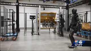 Humanoid robots tested at BMW [upl. by Verdi]