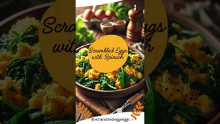 Scrambled Eggs with Spinach  Healthy Breakfast Recipe 🍳🥬ScrambledEggs breakfastideas [upl. by Tabbatha]