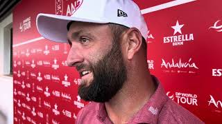 Estrella Damm NA Andalucía Masters 2024  Declaraciones de Jon Rahm 6º clasificado 4ª Ronda [upl. by Nazar]