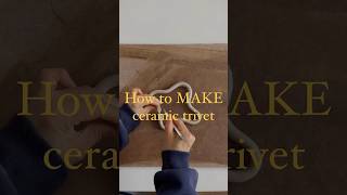 How to Make a ceramic Trivet🫖💕handmade pottery diy ceramics homedecor satisfying ceramicart [upl. by Lehcear631]