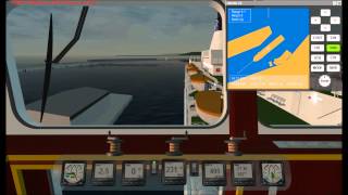 MS Estonia departure Tallinn in Virtual sailor [upl. by Rillings]