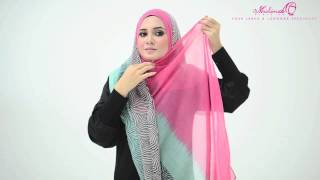 Tutorial  4 Ways to Style Wide Shawl by MuslimahClothingcom [upl. by Arta]